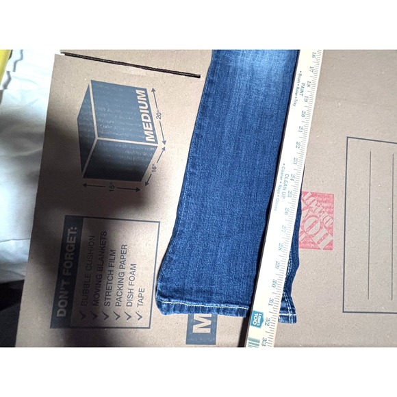 Miss Me Signature Boot Jeans Womens Size 26 Embellished Blue Denim - Picture 5 of 12